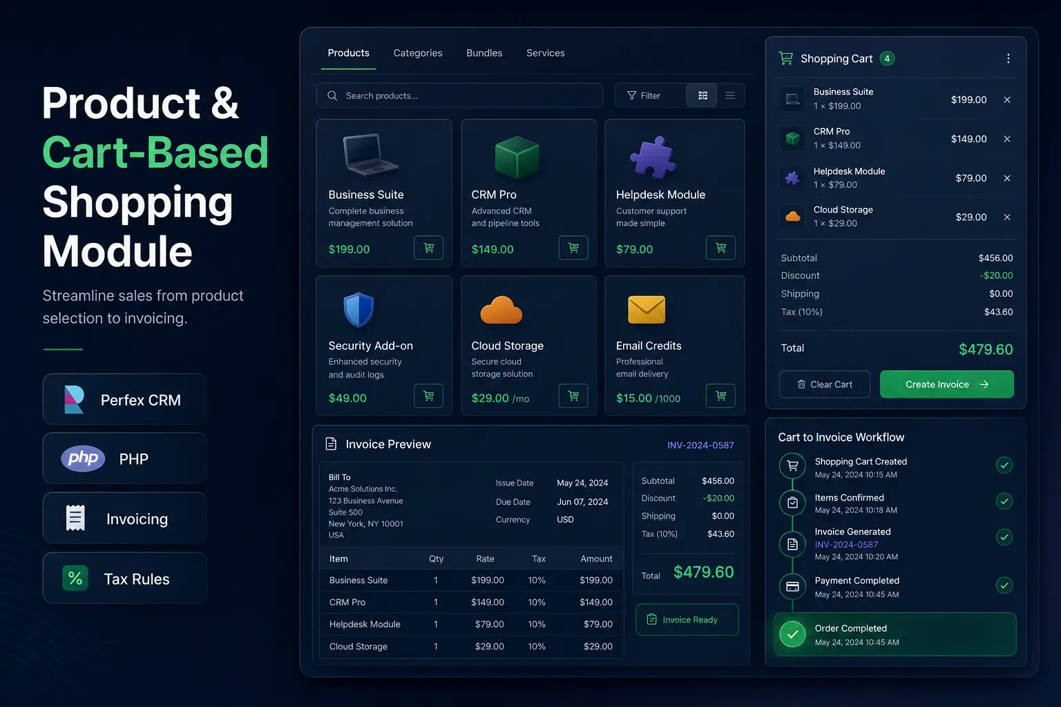 Product & Cart-Based Shopping Module project cover