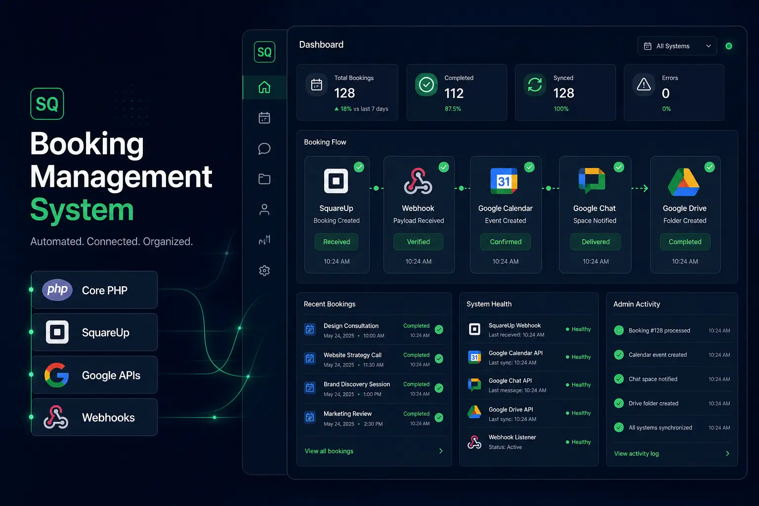 SQ Booking Management System project cover