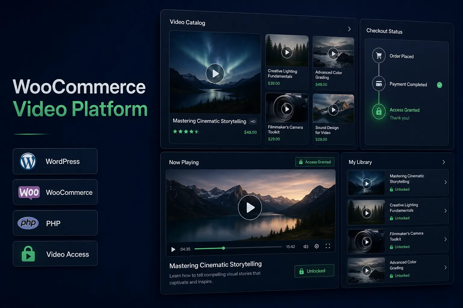 WooCommerce Video Platform project cover