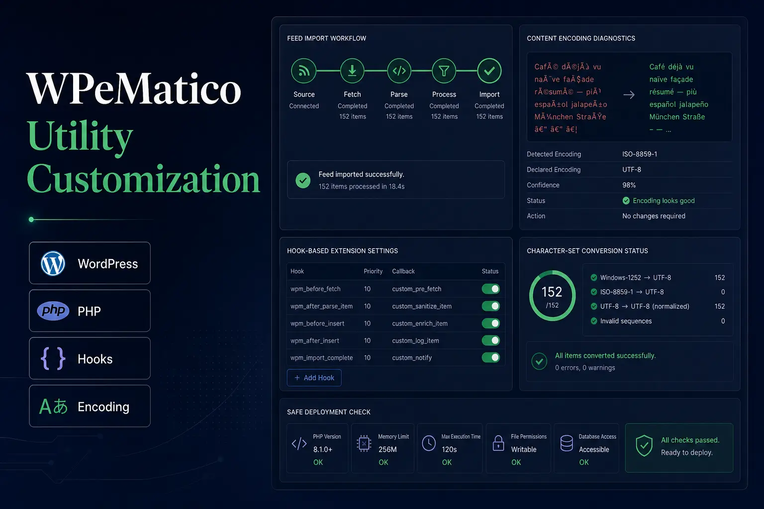 WPeMatico Utility Customization project cover